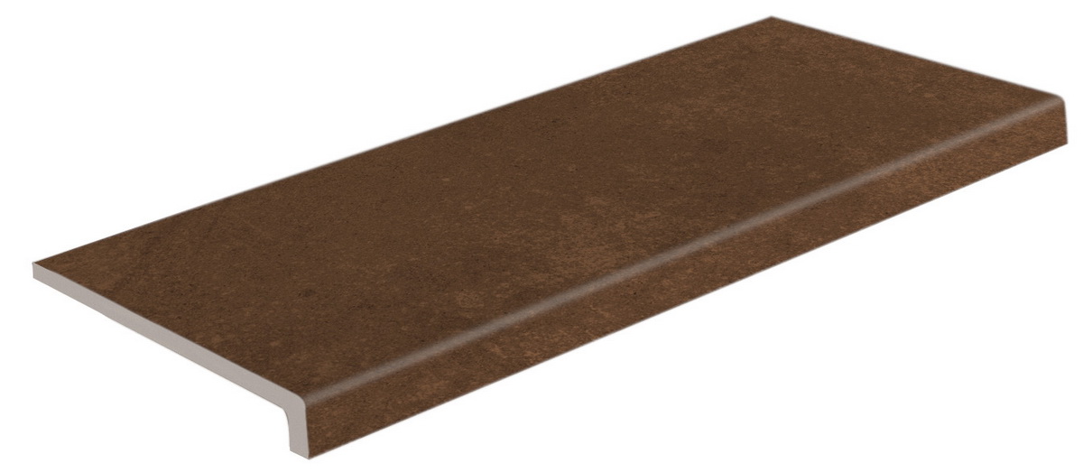 Керамическая плитка Ступень фронтальная Mistery Peldano Сognac 32,3*62,6 / коллекция Mistery / производитель Rosa Gres / страна Испания