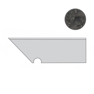 Керамическая плитка A0SQ Спецэлемент AIX FUMEE BATTISCOPA SAG SX 7,2x30 см / коллекция AIX / производитель Atlas Concorde Italy / страна Италия