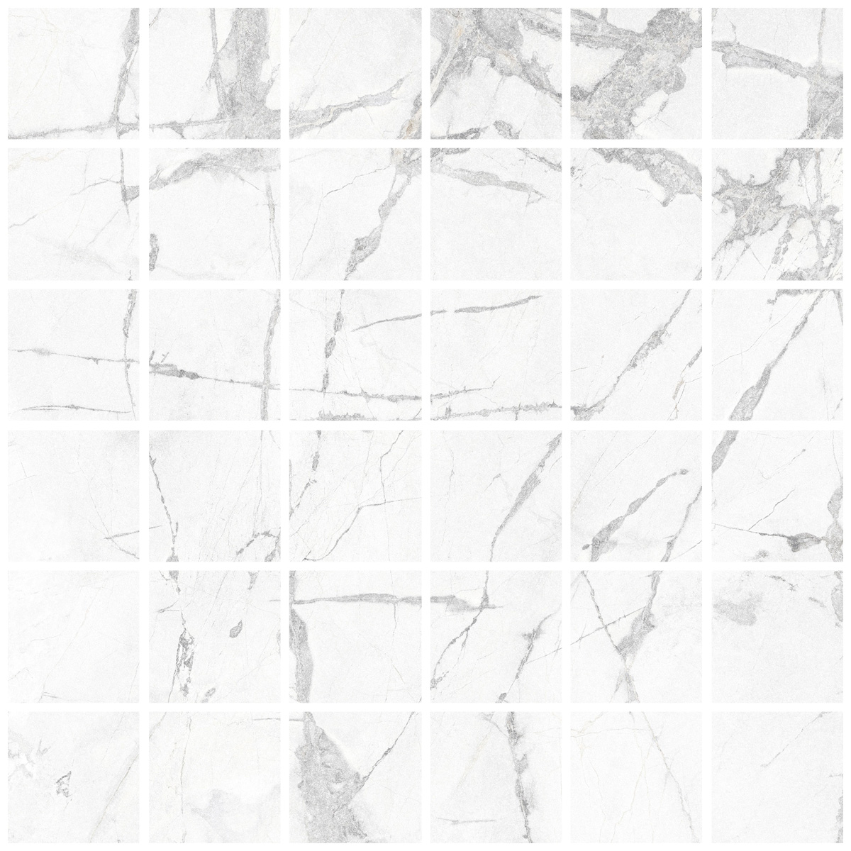 Керамическая плитка Керамогранит Blanc Invisible Mosaic 55 30x30 / коллекция Blanc / производитель Living Ceramics / страна Испания