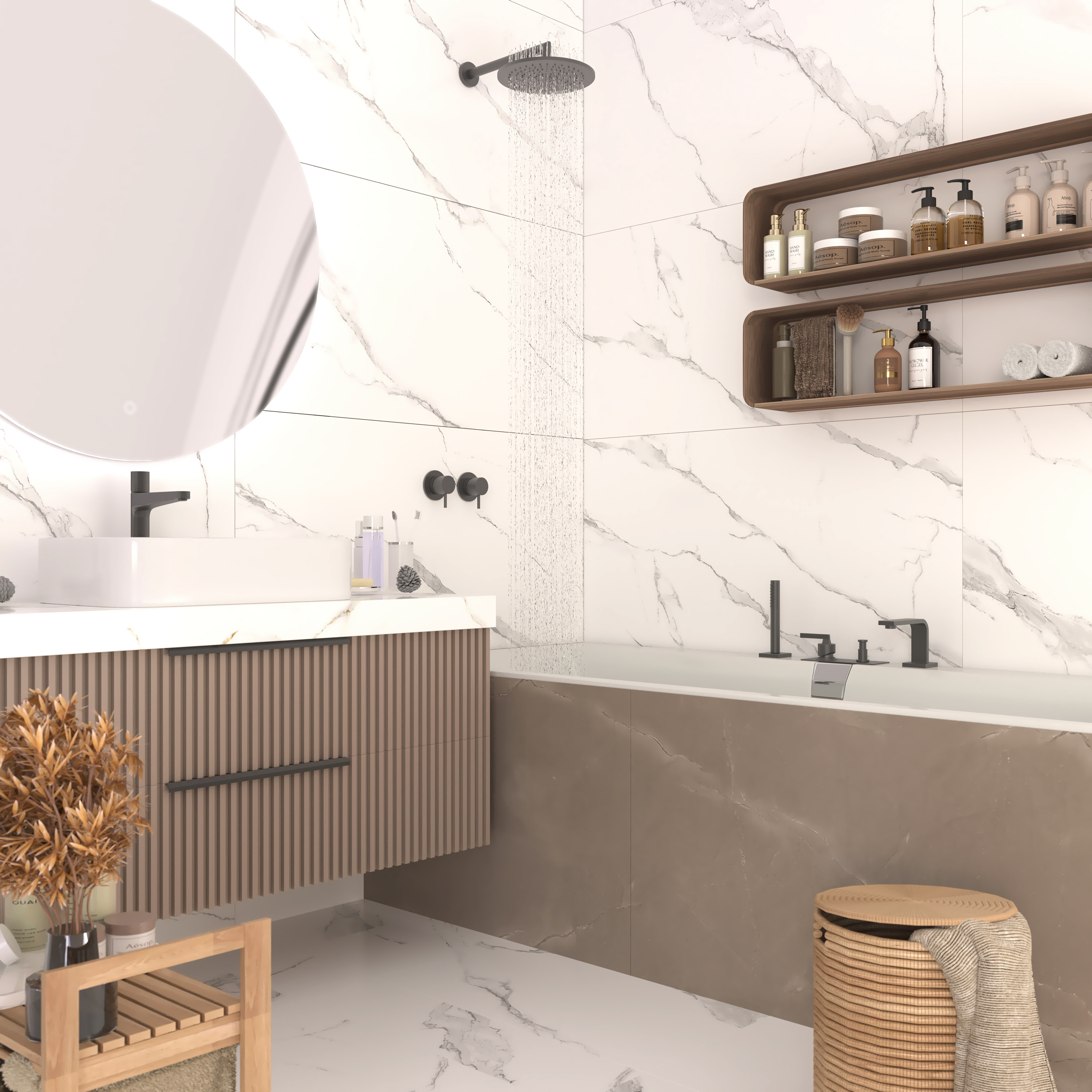 Керамогранит Керамогранит Soft Perfect Statuario Satin / коллекция  / производитель buonoceramica / страна 