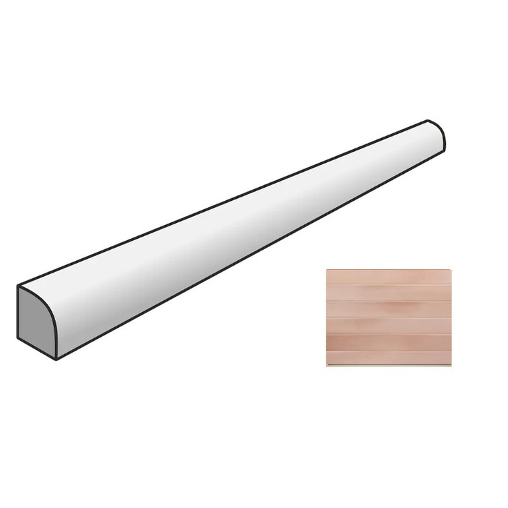 Керамическая плитка 31670 Спецэлемент MASSIMO JOLLY PINK SAND 1,2x20 см / коллекция Massimo / производитель EQUIPE CERAMICAS / страна Испания