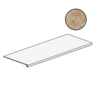 Керамическая плитка A0SW Ступень угловая AIX BEIGE SCALINO 37,5x150 см / коллекция AIX / производитель Atlas Concorde Italy / страна Италия