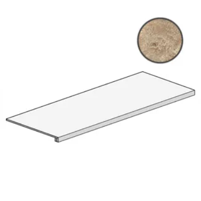 Керамическая плитка A0S0 Ступень угловая AIX BEIGE SCALINO 37,5x75 см / коллекция AIX / производитель Atlas Concorde Italy / страна Италия