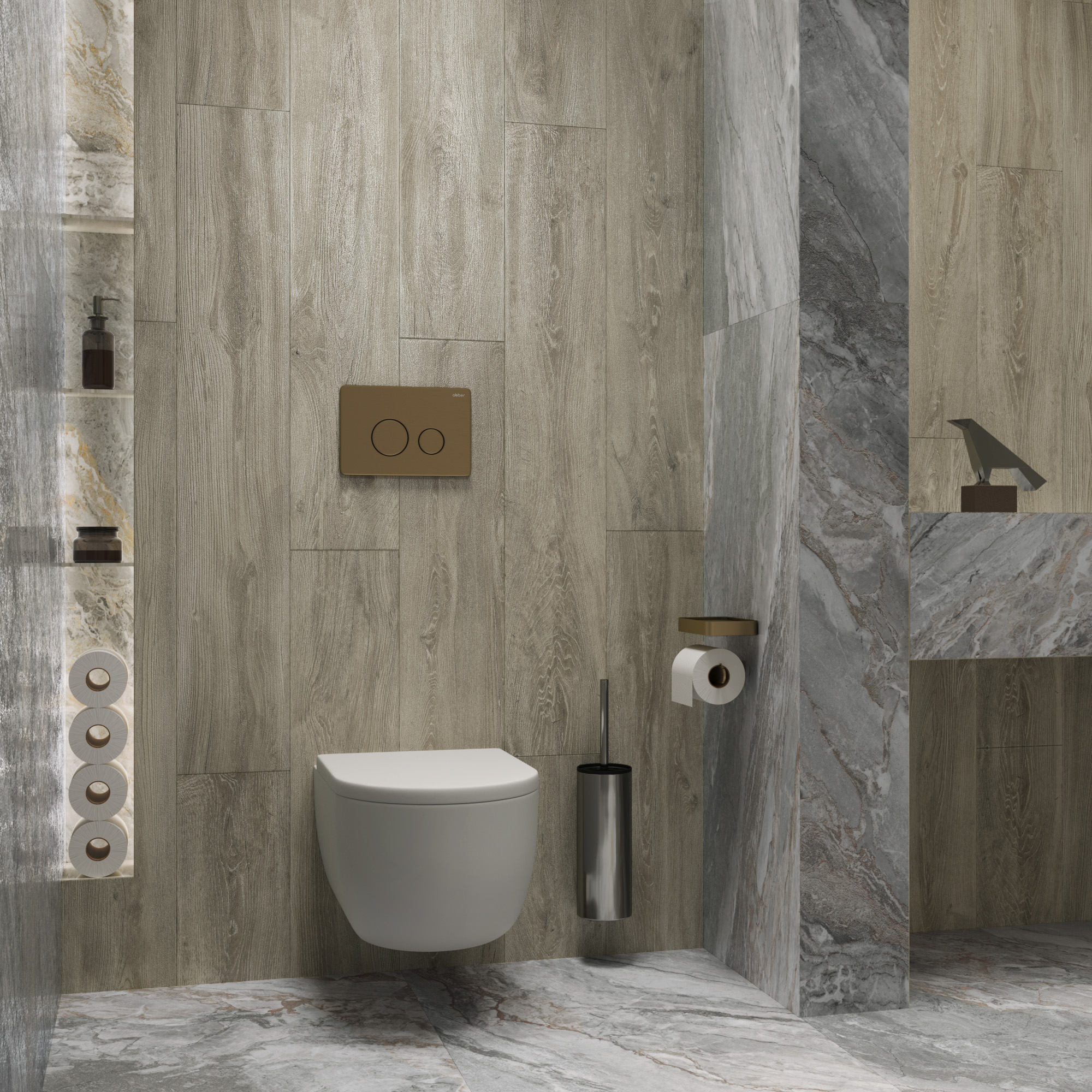 Керамогранит HUSK WOOD BONE / коллекция arcadiaceramica / производитель Creanza / страна Индия