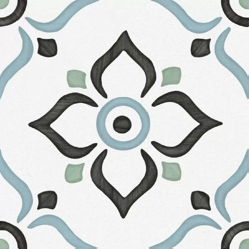 Керамогранит Ponza Garden 200х200х8 Matt, керамогранит ENNFACE / коллекция PATTERN Ennface / производитель Ennface / страна Индия