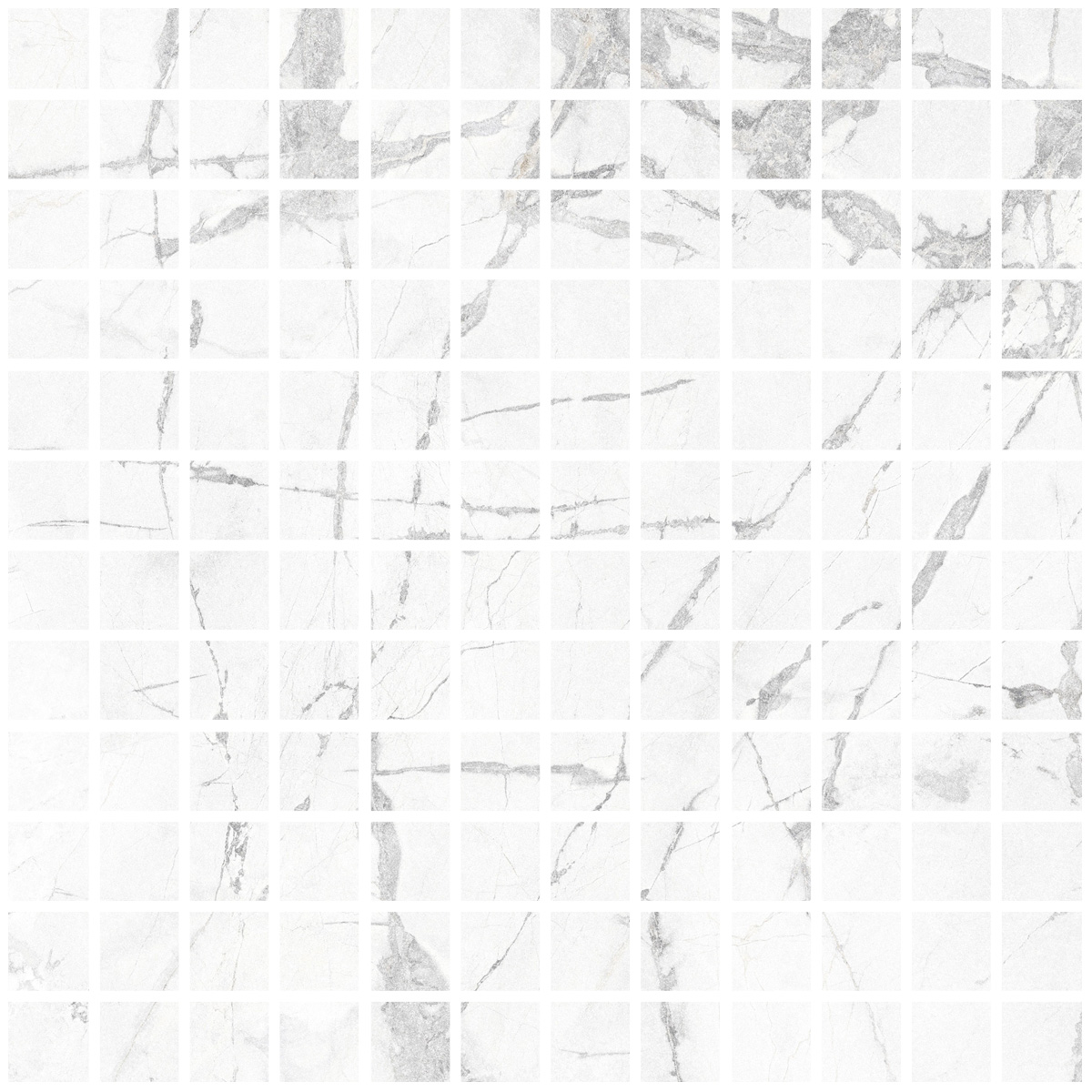 Керамическая плитка Керамогранит Blanc Invisible Mosaic 25 30x30 / коллекция Blanc / производитель Living Ceramics / страна Испания