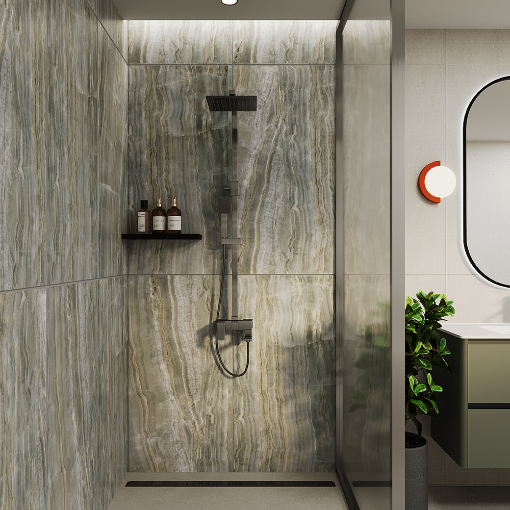 Керамогранит DEROS GREEN / коллекция arcadiaceramica / производитель Arcadia Ceramica / страна Индия