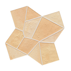 134496 КерГранит TRENCADIS GAUDI SAND 25,5x25,5 см