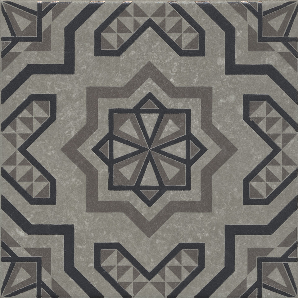 Керамогранит Плитка из керамогранита Kerama Marazzi Касабланка 20X20 серый (KMD3STA048GN) / коллекция Касабланка KЕRАМА МАRАZZI / производитель Kerama Marazzi / страна Россия