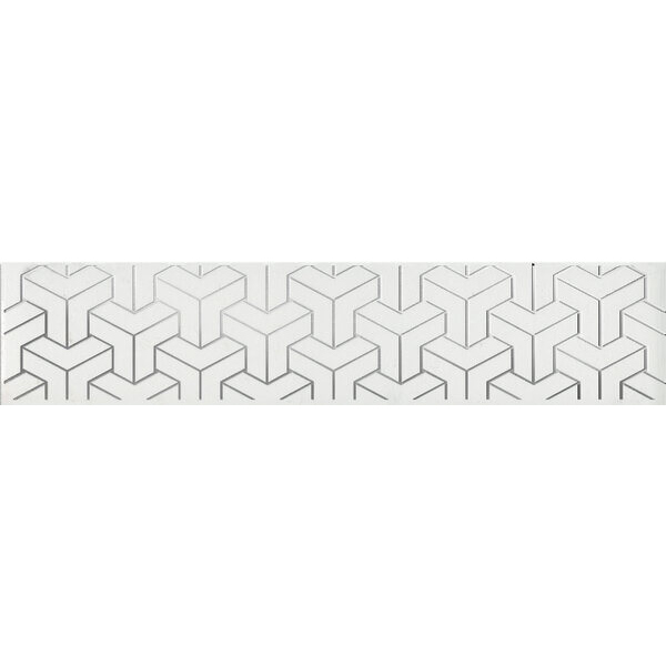 Керамогранит AD\A569\6397 бордюр Ломбардиа белый 25x5,4 (30шт) / коллекция Ломбардиа 25х40 / производитель Kerama Marazzi / страна Россия