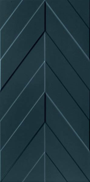Керамическая плитка 4D Chevron Deep Blue Matt Rett 40х80 / коллекция 4D MARCA CORONA / производитель MARCA CORONA / страна Италия