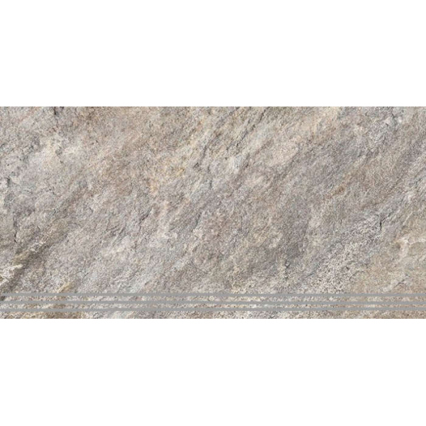 Керамогранит Ступень Кварцит 3 беж 30х60 (6шт) / коллекция Кварцит 30х60 / производитель Керамин / страна Беларусь