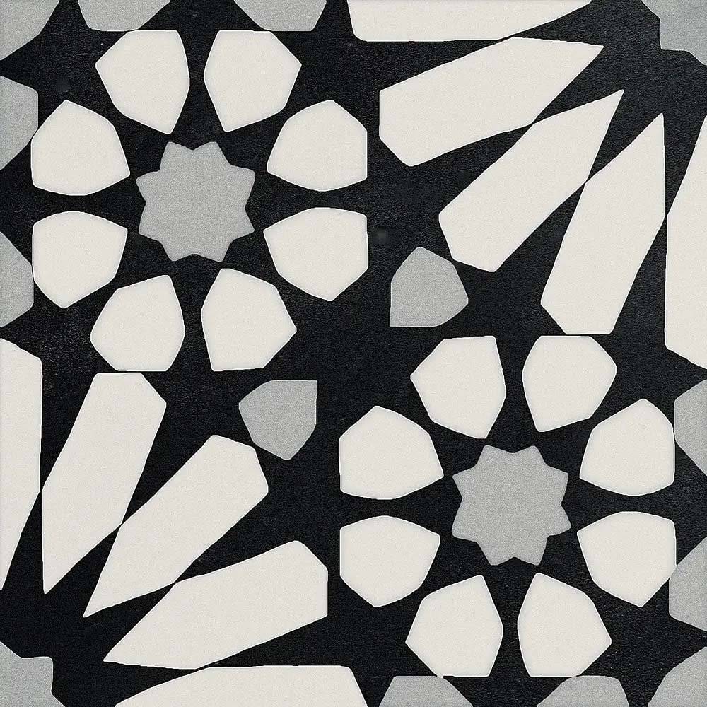 Керамогранит ETNIC B B&W 20x20 / коллекция DECO ANTHOLOGY Elios Ceramica / производитель Elios Ceramica / страна Италия