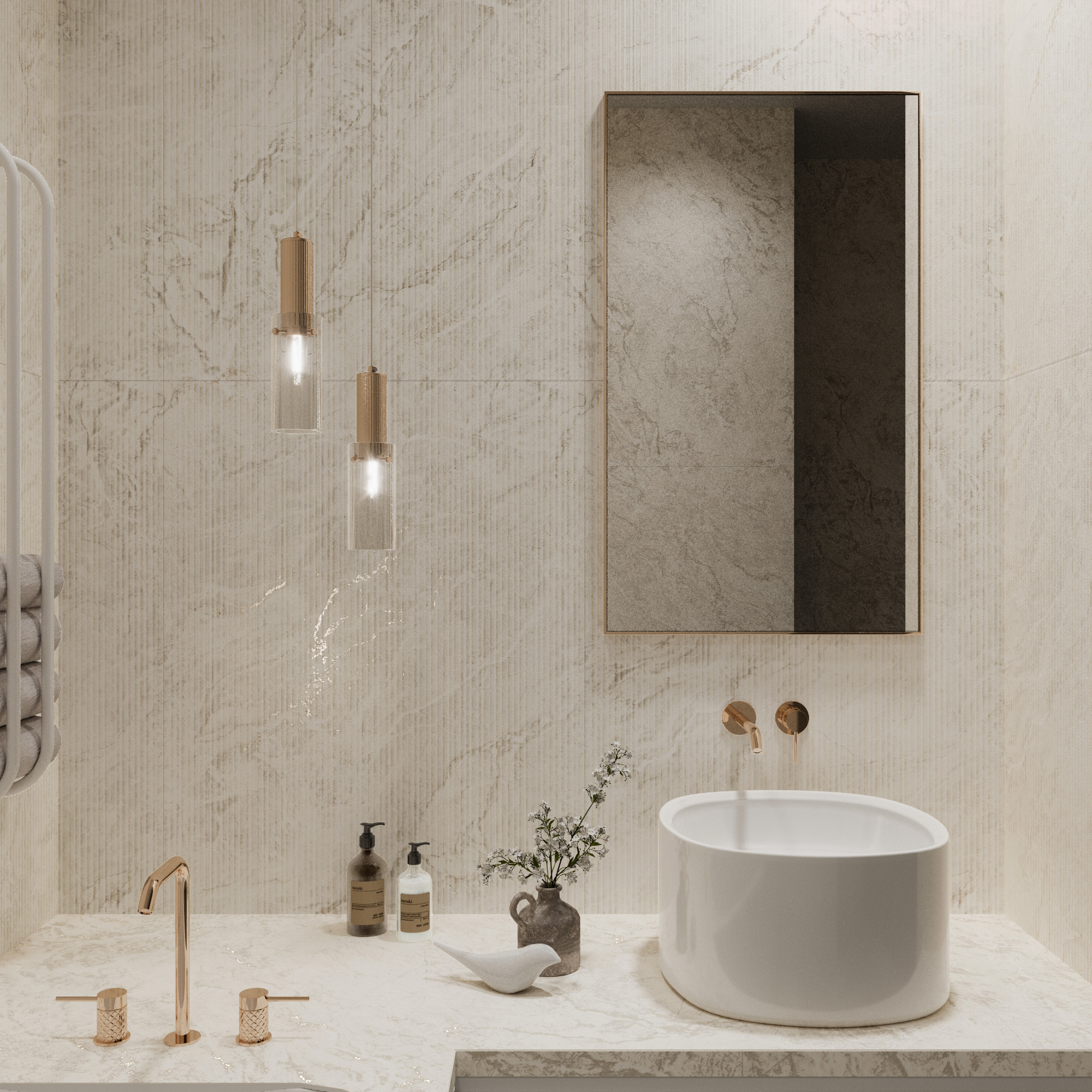 Керамогранит BOLIVIA CREMA DECOR / коллекция arcadiaceramica / производитель Creanza / страна Индия