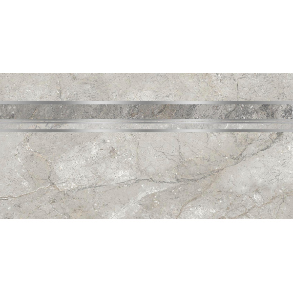 Керамическая плитка Декор Этна D узкая полоса серый 30х60 (5шт) / коллекция ЭТНА AXIMA / производитель AXIMA / страна Россия