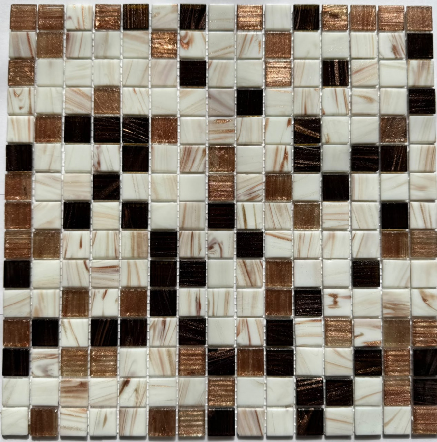 Мозаика PIX 134 из стекла, чип 20x20 мм, сетка 316х316х4 мм / коллекция Pixmosaic / производитель Pixmosaic / страна 