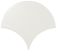 21977 Плитка SCALE FAN WHITE MATT 10,6x12 см