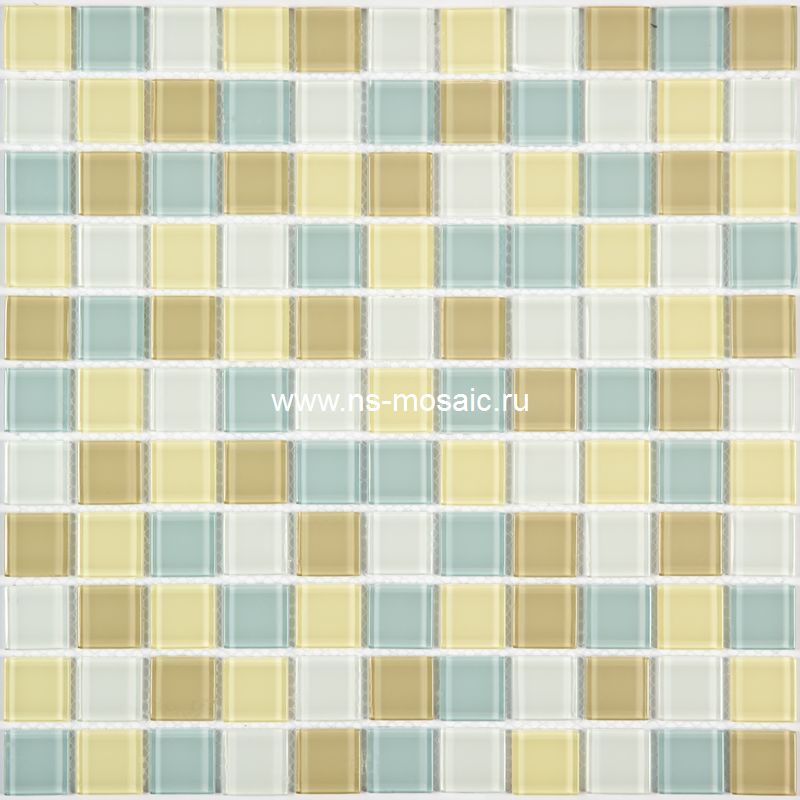 Мозаика S-456  стекло (25*25*4) 300*300 / коллекция CRYSTAL series / производитель NS-Mosaic / страна Китай