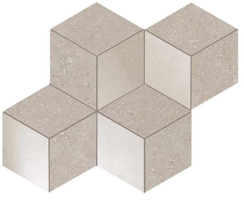 Мозаика AUN3 Мозаика напольная KONE SILVER MOSAICO ESAGONO 30x35 см / коллекция KONE / производитель Atlas Concorde Italy / страна Италия