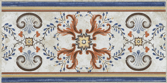 Керамогранит Cenefa Aitana Blanco / коллекция AITANA AZULIBER / производитель Azuliber / страна Испания