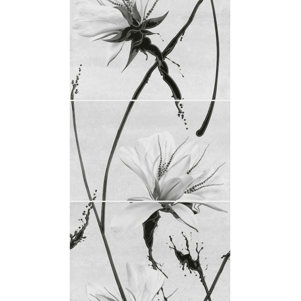 Керамогранит Панно Картье многоцветный 01 40х75 (4кт/3шт) / коллекция Картье 25х40 / производитель Шахтинская плитка / страна Россия