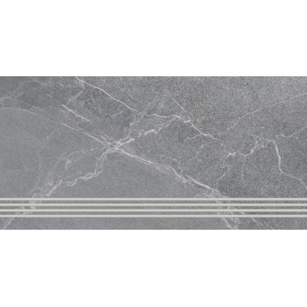 Керамогранит Ступень Диккенс серый (6860-0071) 30х60 (5 шт.) керамогранит / коллекция ДИККЕНС LASSELSBERGER / производитель LB-CERAMICS / страна Россия