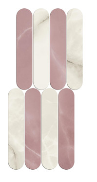 Керамогранит 620110000163 Мозаика SYMPHONYX CRYSTAL ROSE MOSAIC ELLIPSE LAP 56x23,5 см / коллекция SYMPHONYX/СИМФОНИКС ATLAS CONCORDE / производитель Atlas Concorde Russia / страна Россия