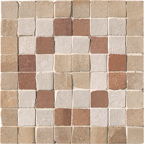 Керамогранит Мозаика DECO TERRA ANGOLO FASCIA MOSAICO,  8.5мм, 15x15 (fMVJ) / коллекция Firenze Heritage / производитель Fap Ceramiche / страна Италия