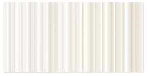 133432 Плитка FACES BARS WHITE GLOSS 12,5x25 см