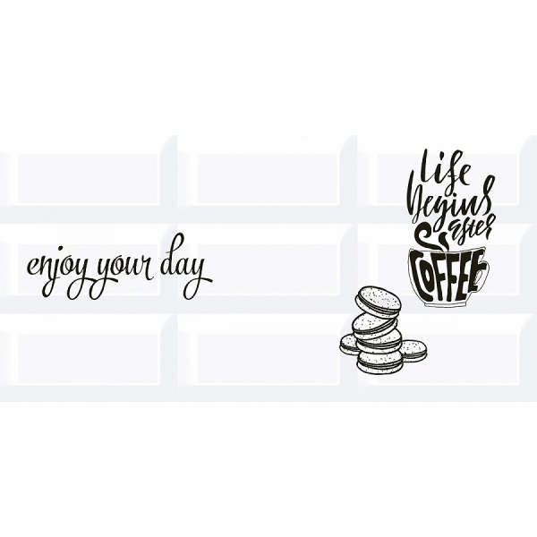 Керамогранит Декор ВОГ Breakfast3  20,1х40,5 (13шт) / коллекция ВОГ 20,1х40,5 / производитель AZORI / страна Россия