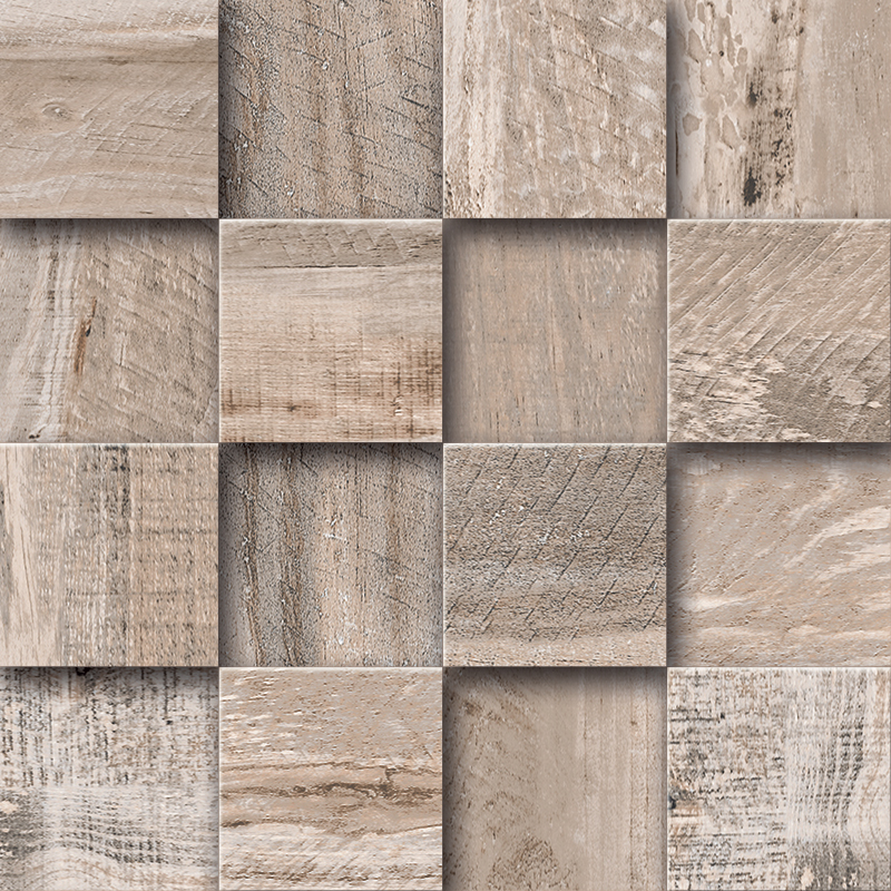 Керамическая плитка Мозаика SP01 Chess-3D (7,5x7,5) 30x30 непол. / коллекция Spanish Wood / производитель Эстима / страна Россия