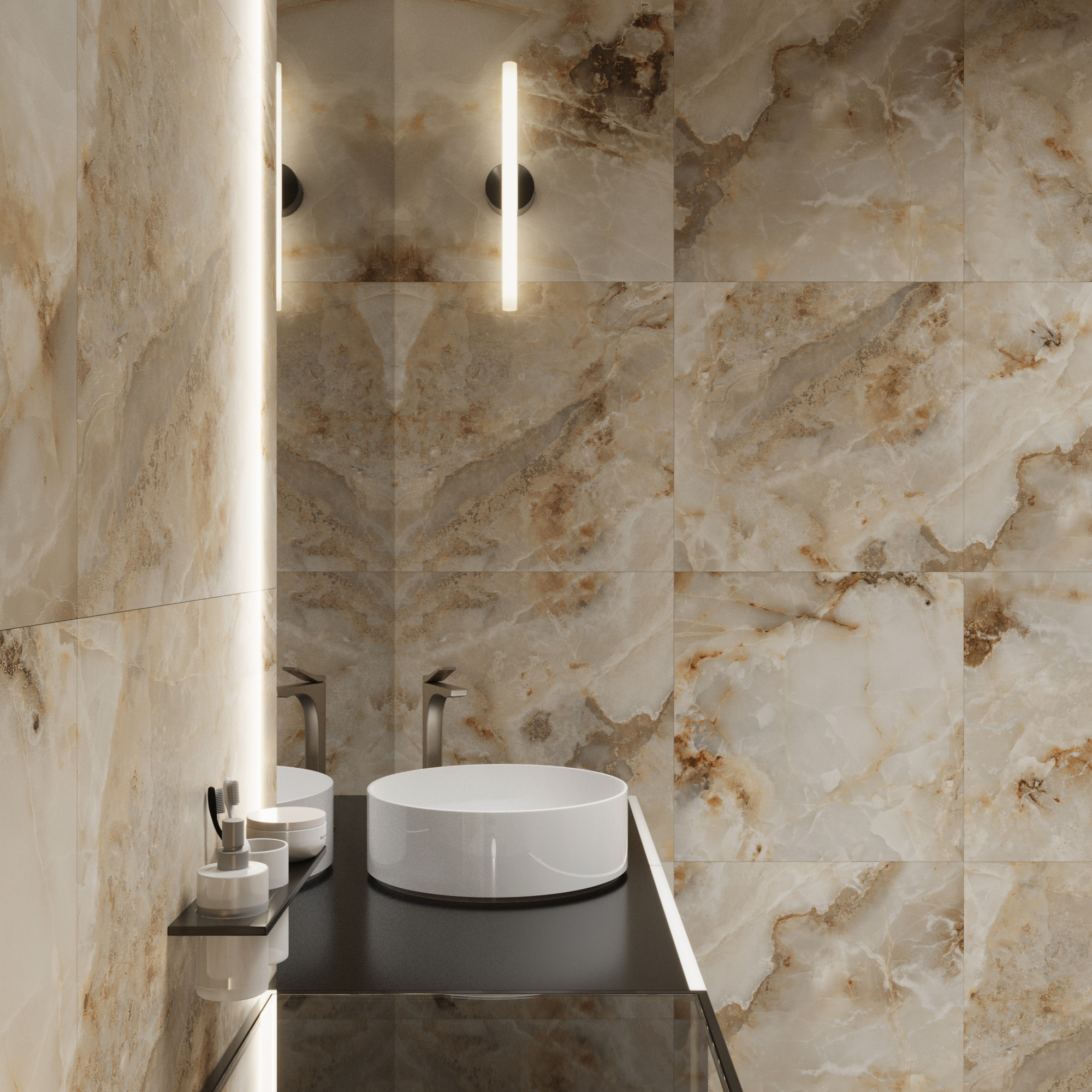 Керамогранит INVISIBLE ONYX / коллекция arcadiaceramica / производитель Arcadia Ceramica / страна Индия