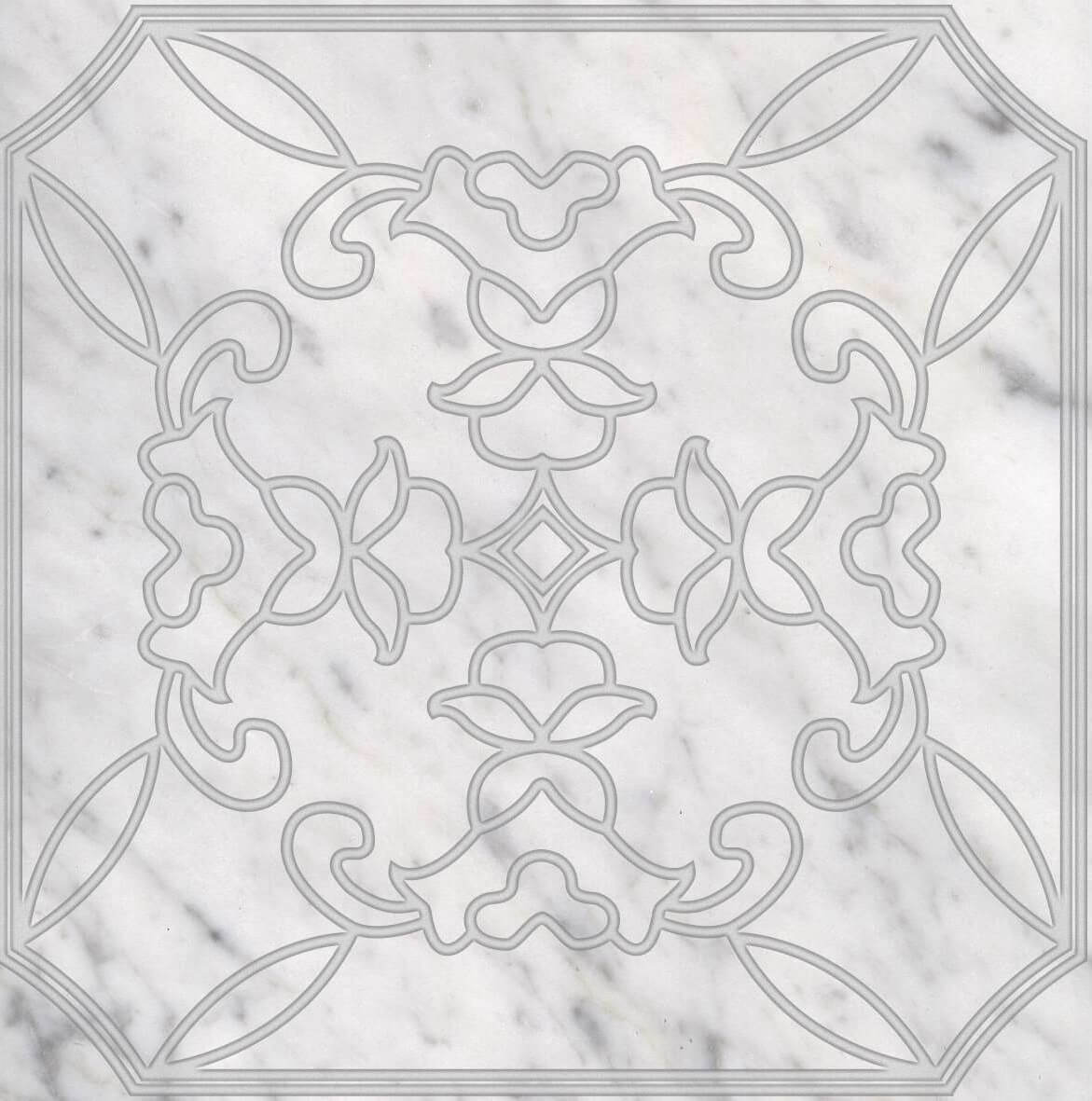 Керамогранит TOZZ. BIANCO CARR/ARG 7x7 / коллекция Cut On Size / производитель Vallelunga & Co. / страна Италия