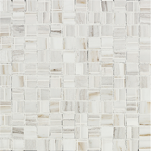 Керамогранит Мозаика MOSAICO WHITE 30,  12мм, 30x30 (MM1030M) / коллекция MARMI IMPERIALI / производитель Impronta Italgraniti (Italy) / страна Италия