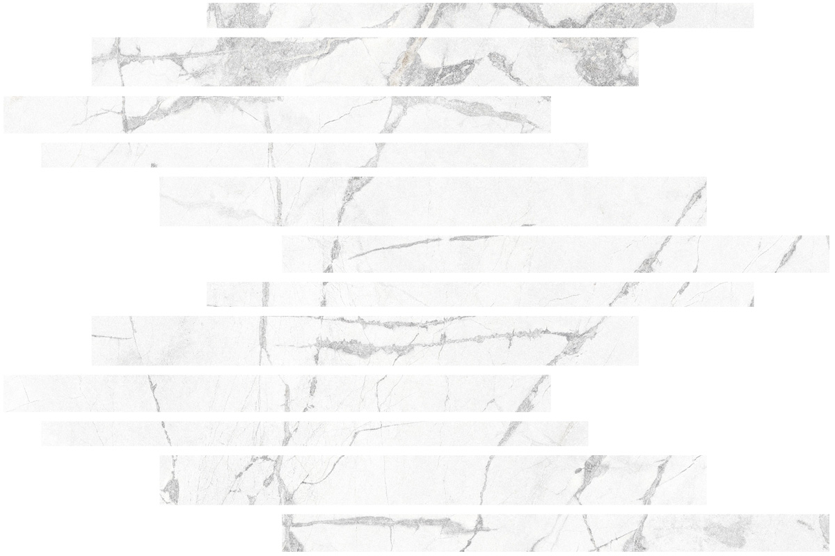 Керамическая плитка Керамогранит Blanc Invisible Mureto Mosaic 30x45 / коллекция Blanc / производитель Living Ceramics / страна Испания