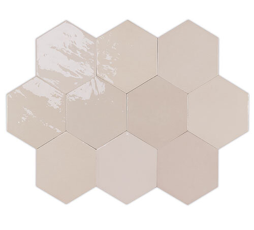 Керамическая плитка 122080 Плитка ZELLIGE HEXA NUDE 10,8x12,4 см / коллекция ZELLIGE HEXA WOW / производитель WOW / страна Испания