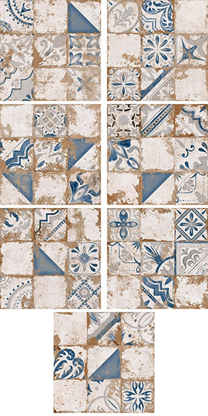 Керамогранит Memory Azul 58x58 / коллекция  / производитель El Molino / страна Испания