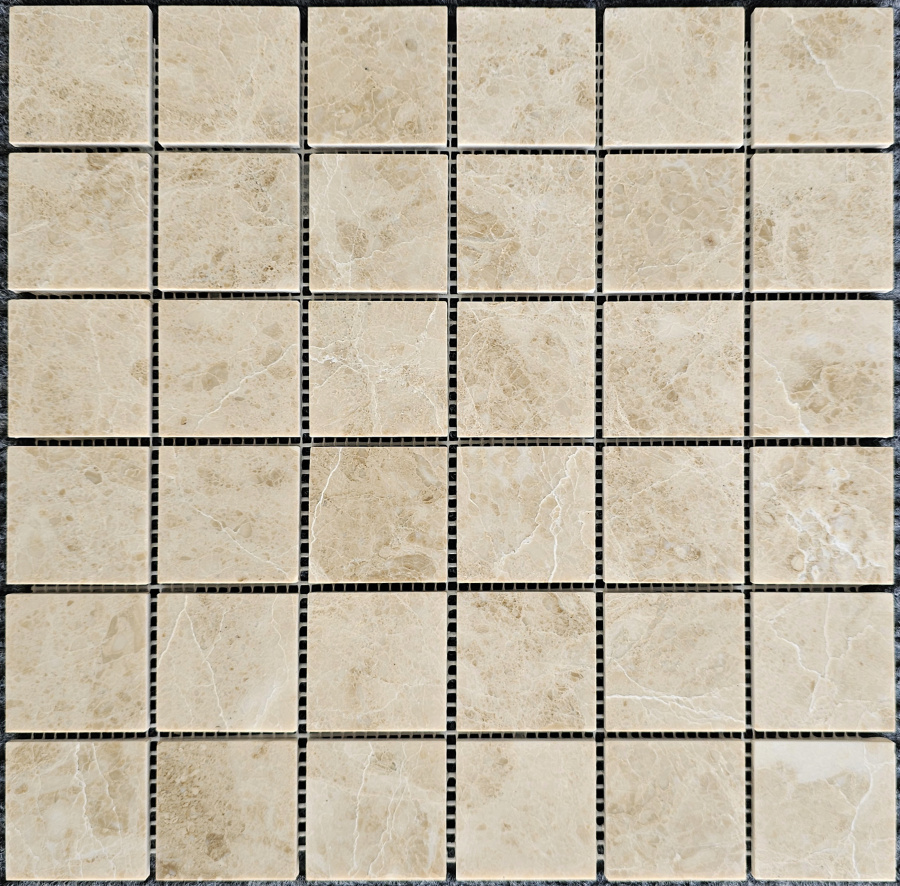Мозаика PIX 326 Cappucino, чип 48х48 мм, сетка 305х305х6 мм, Полированная / коллекция Каменная мозаика Pixmosaic / производитель Pixmosaic / страна Китай
