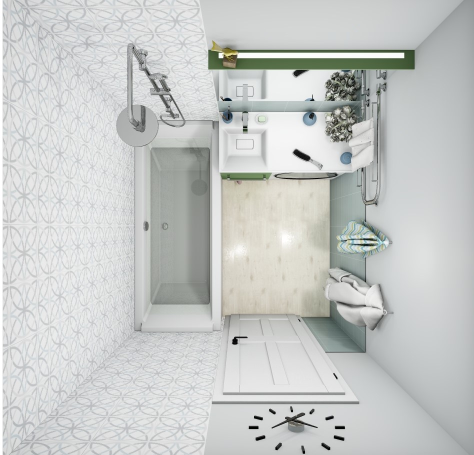 Наши дизайны №89 ВАННАЯ площадь: 2,89 м2 / коллекция Наши дизайны / производитель  / страна 