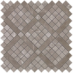 Marvel Grey Fleury Diagonal Mosaic (9MVD) 30,5x30,5