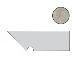 Керамическая плитка A0SP Спецэлемент AIX CENDRE BATTISCOPA SAG SX 7,2x30 см / коллекция AIX / производитель Atlas Concorde Italy / страна Италия