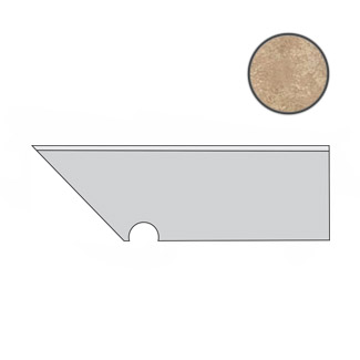 Керамическая плитка A0SO Спецэлемент AIX BEIGE BATTISCOPA SAG SX 7,2x30 см / коллекция AIX / производитель Atlas Concorde Italy / страна Италия