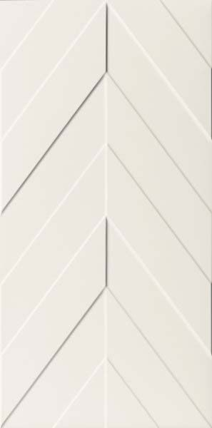 Керамическая плитка 4D Chevron White Matt Rett 40х80 / коллекция 4D MARCA CORONA / производитель MARCA CORONA / страна Италия