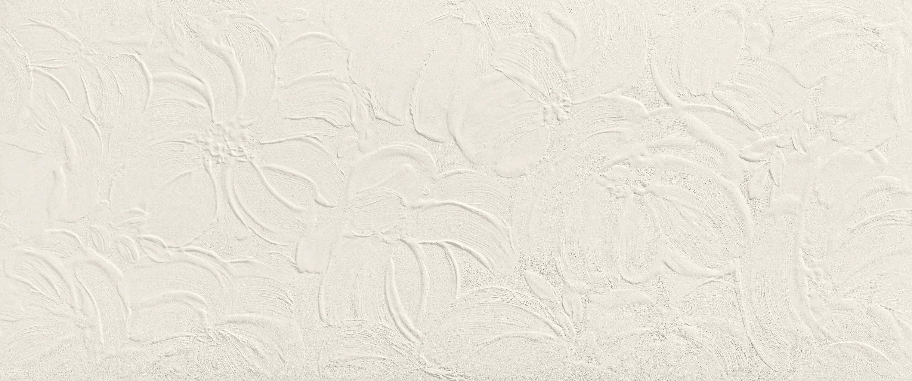 Керамическая плитка AHQV Плитка 3D WALL PLASTER BLOOM WHITE 50x120 см / коллекция 3D WALL PLASTER / производитель Atlas Concorde Italy / страна Италия