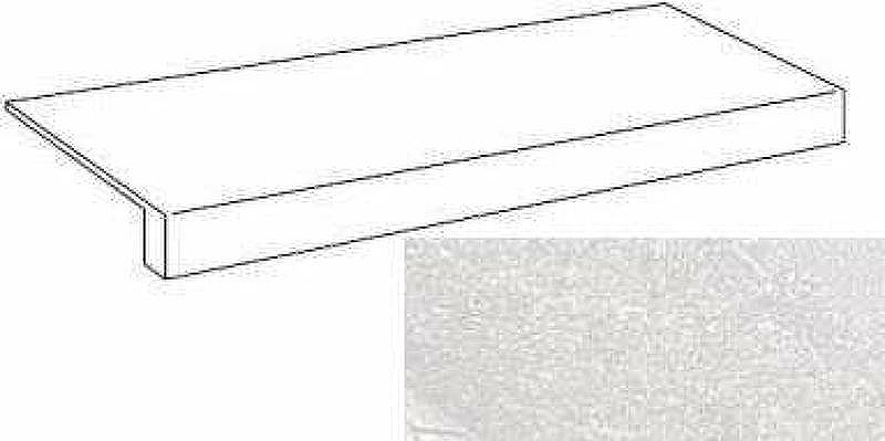 Керамическая плитка Ступень фронтальная Tibet Anti-Slip Blanco 33*120 / коллекция Tibet Blanco / производитель Gres de Aragon / страна Испания