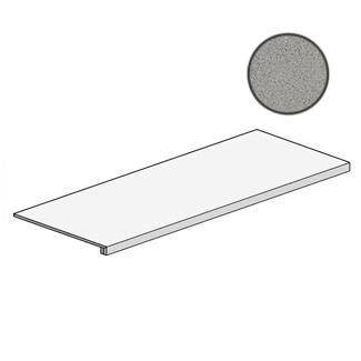 Керамическая плитка A0I8 Ступень угловая BLAZE ALUMINIUM SCALINO 37,5x150 см / коллекция BLAZE / производитель Atlas Concorde Italy / страна Италия