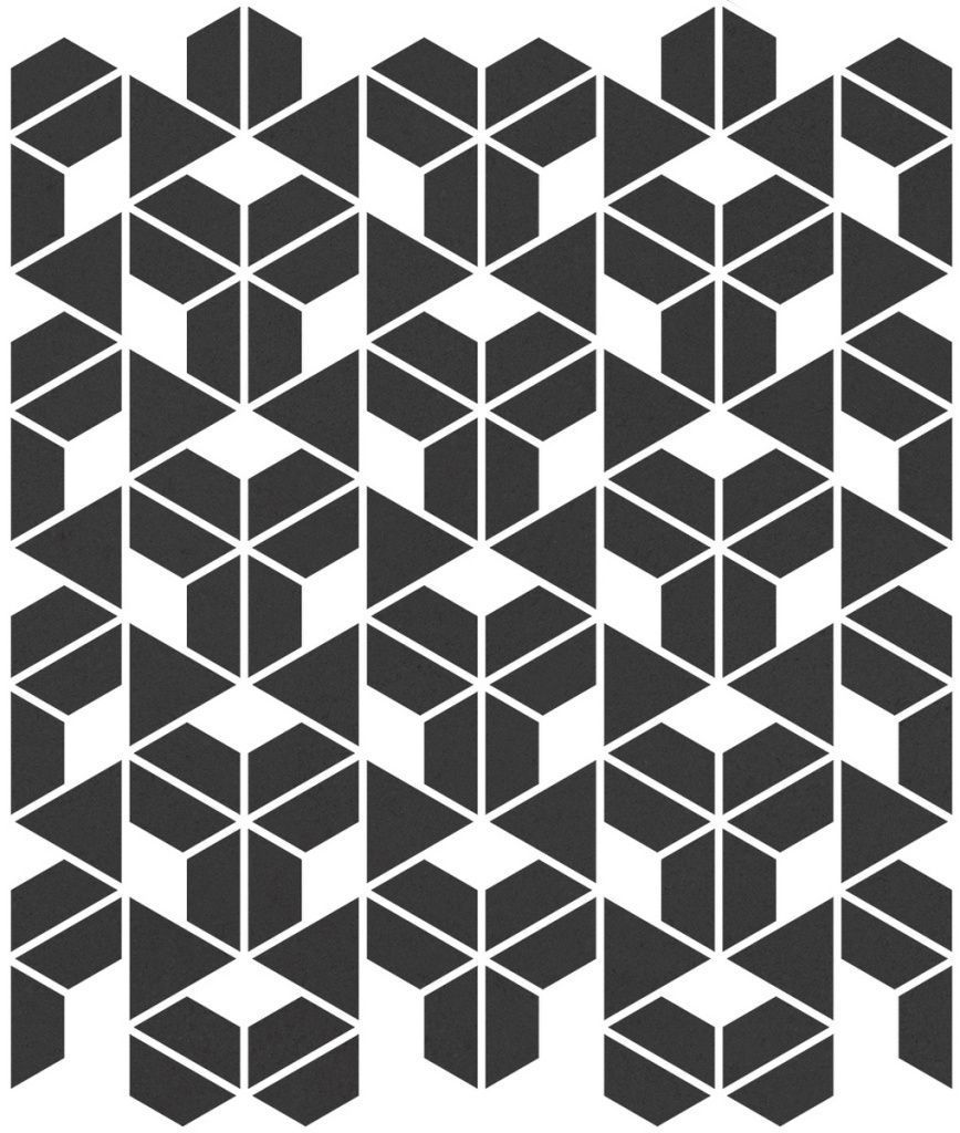 Керамическая плитка Керамогранит Cava Black Mosaic. A. 22.8x27.8 / коллекция CAVA / производитель Living Ceramics / страна Испания