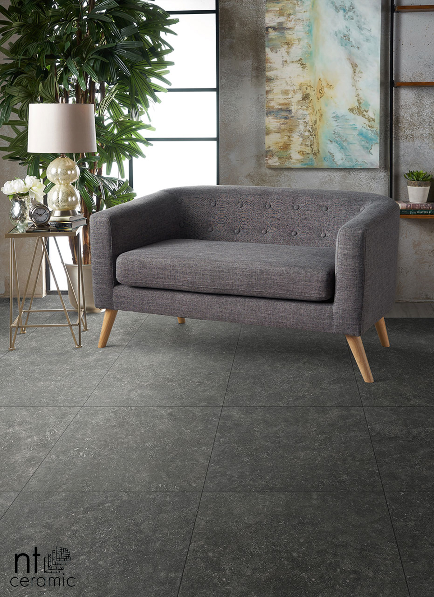 Керамогранит Керамогранит NTT77003 45 x 90 Матовый / коллекция CONCRETE / производитель NT CERAMIC / страна 