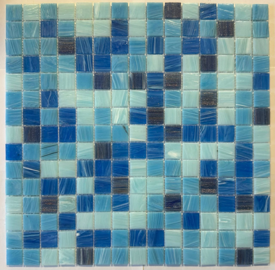 Мозаика PIX 137 из стекла, чип 20x20 мм, бумага 316х316х4 мм / коллекция Pixmosaic / производитель Pixmosaic / страна 