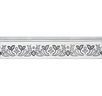 7304-0003 Бьянка Каррара белый бордюр 10х45 (8мм)